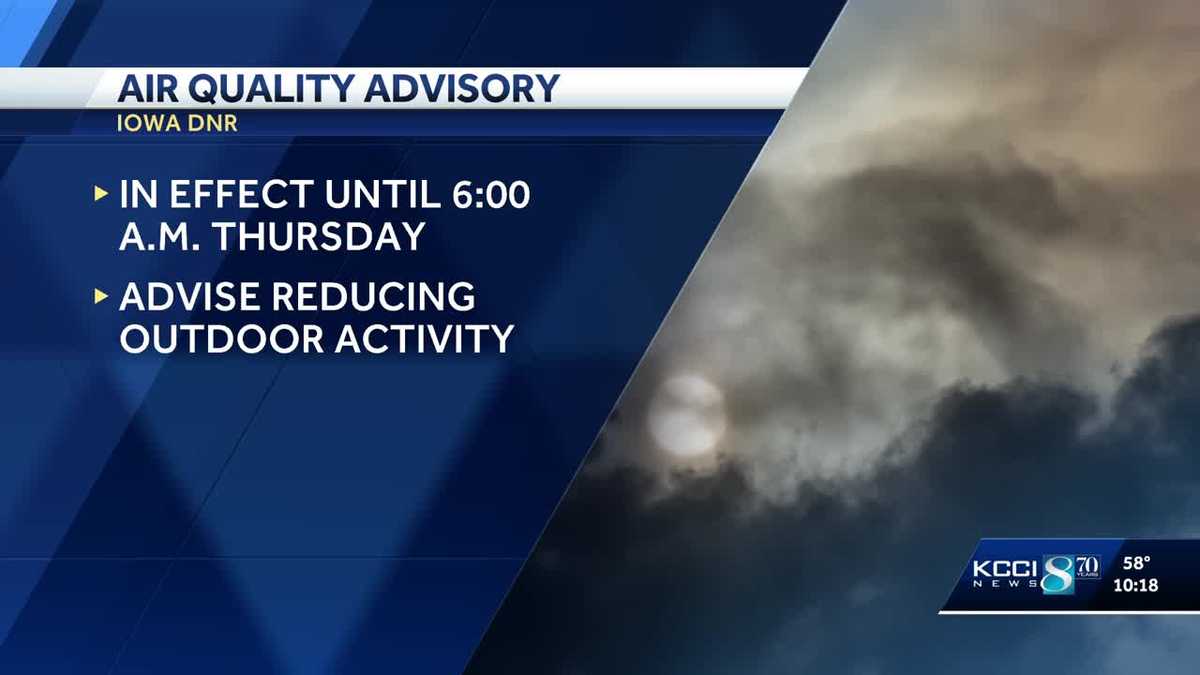 Canadian wildfires trigger air quality alert in Iowa
