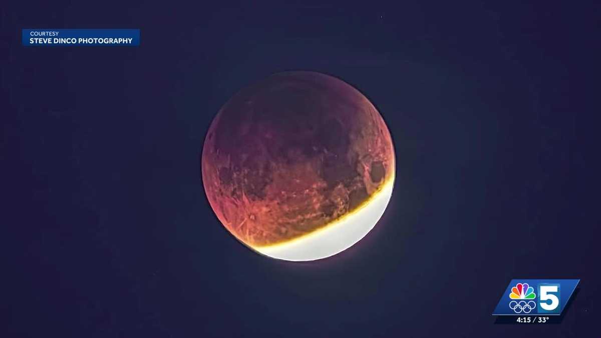 Incredible shot! Vermont photographer captures stunning image of lunar eclipse