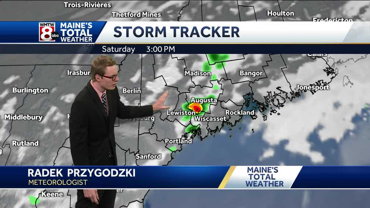 Partly sunny with scattered storms
