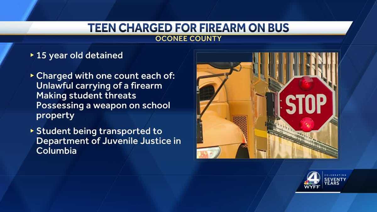 South Carolina: 15-year-old detained for bringing firearm on bus