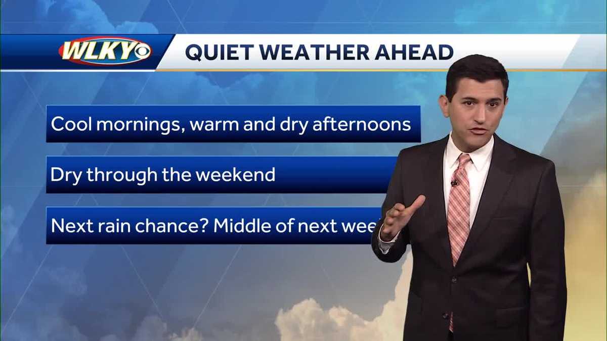 Pleasant weather through midweek