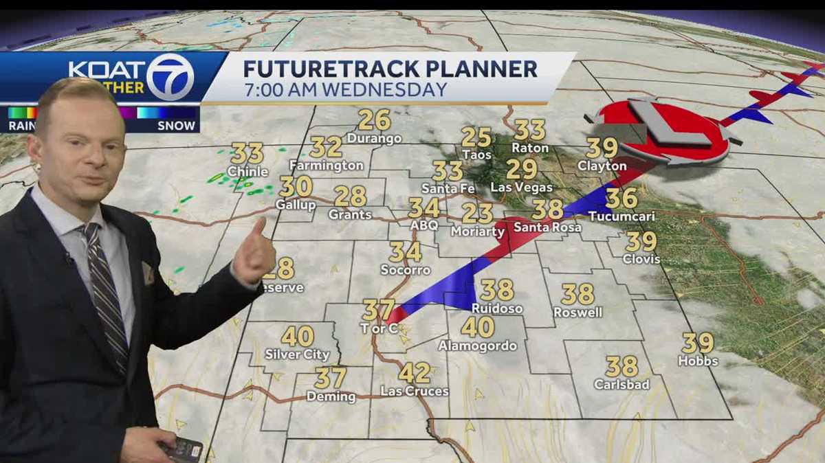 Scattered rain Wednesday preview series of New Mexico storms