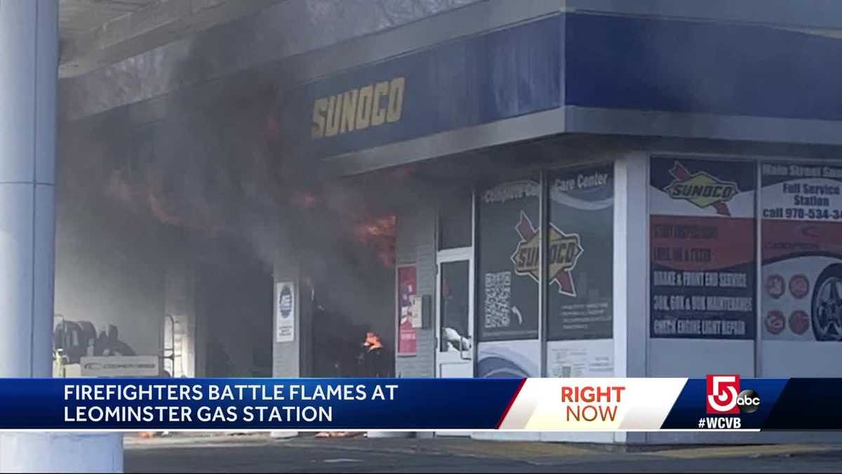 Fire breaks out in service bay of gas station
