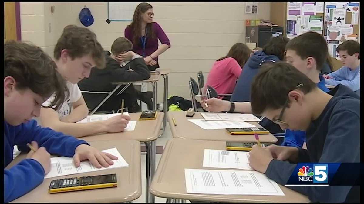 Students training for 'Math Counts' competition