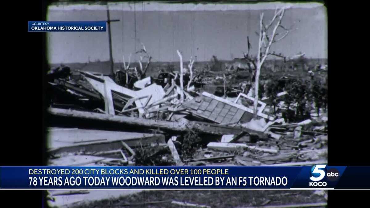 The deadliest tornado in state history hit Woodward 78 years ago