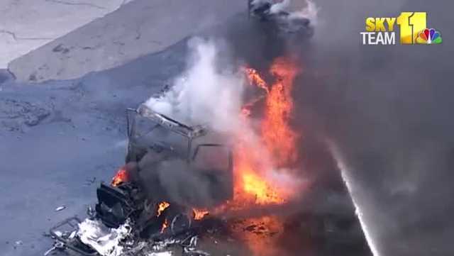 Tractor-trailer engulfed in flames in southeast Baltimore - Vimarsana News