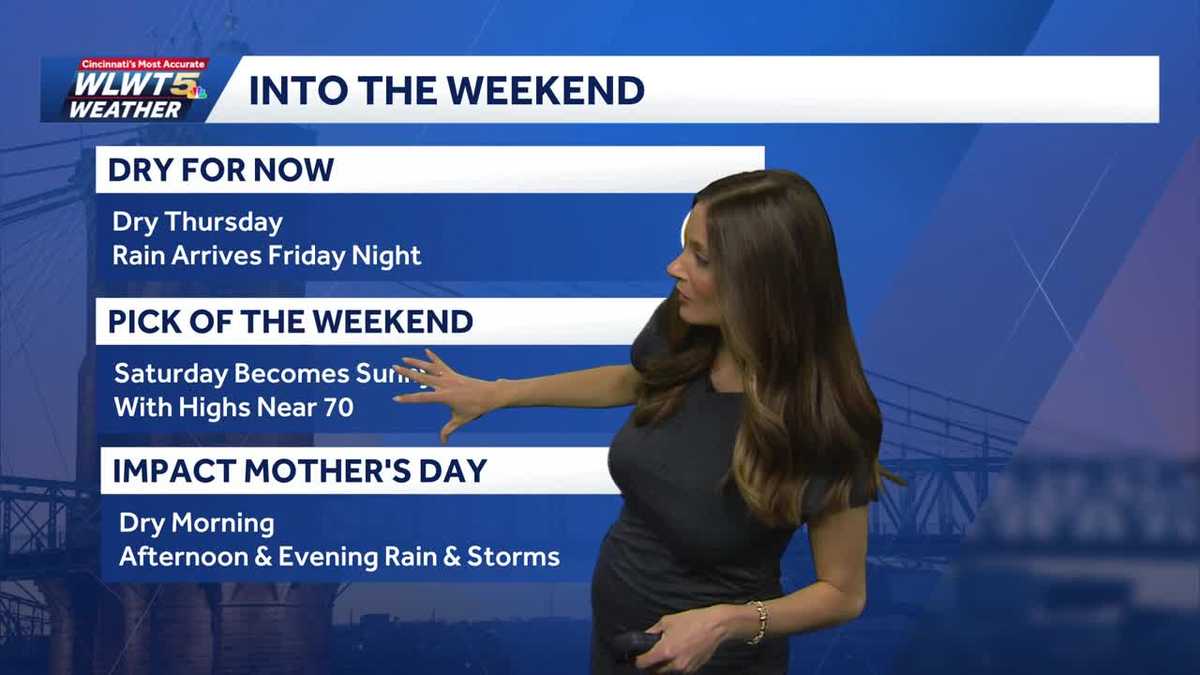 Few rain chances Mother's Day weekend in Cincinnati
