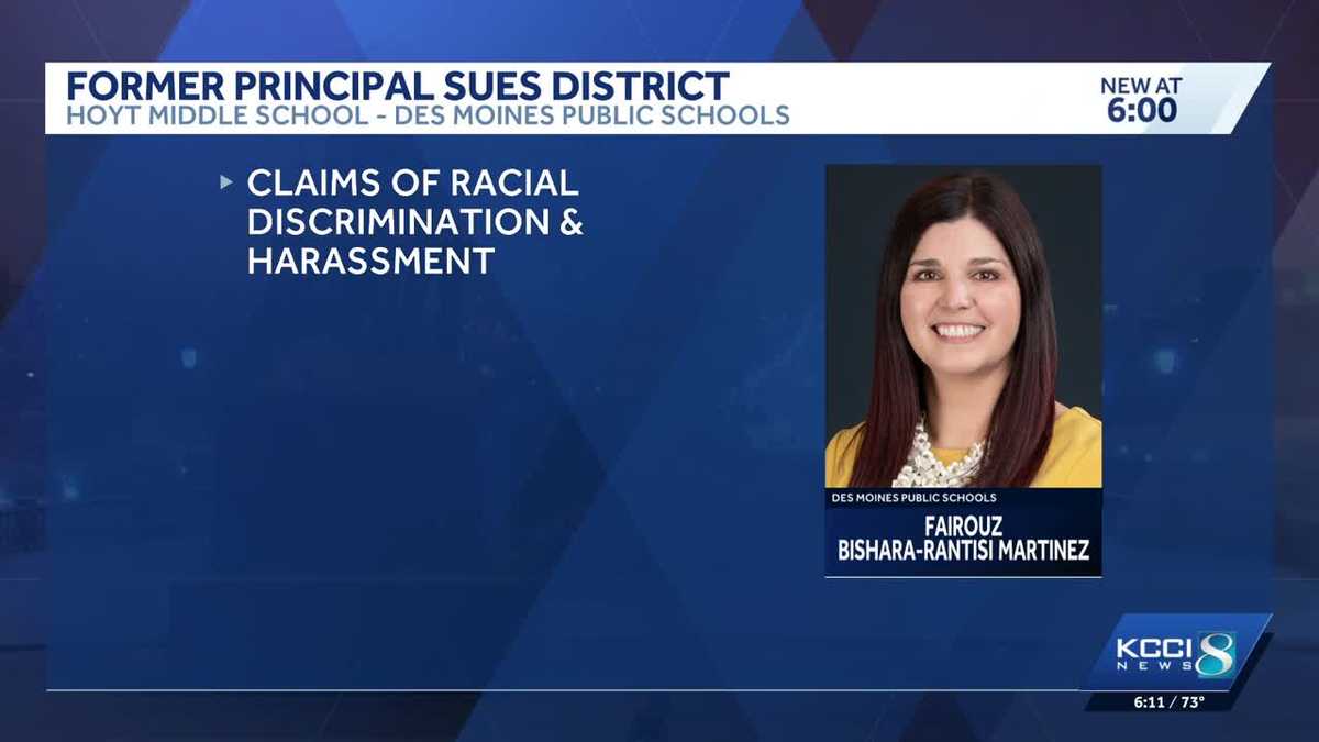 Former middle school principal sues Des Moines Public Schools