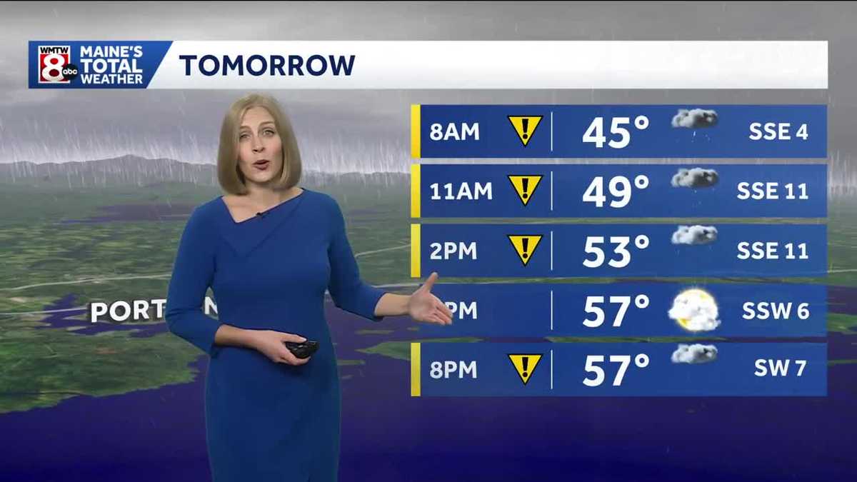 Rain Friday, cold wind Saturday - WMTW