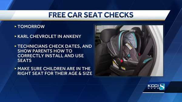 ankeny police, karl chevrolet partner for free car seat inspections