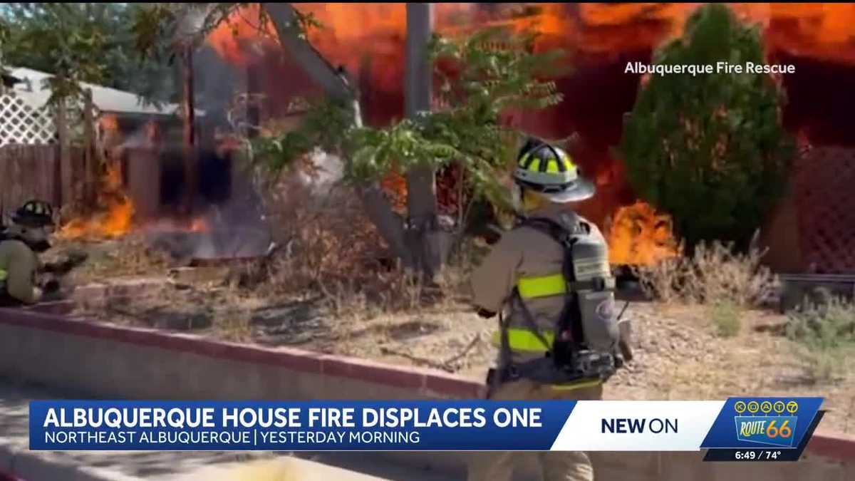 One person displaced after Albuquerque house fire