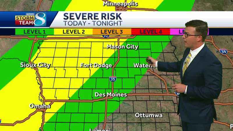 Iowa weather: Another hot and humid day with cooling strong storms tonight