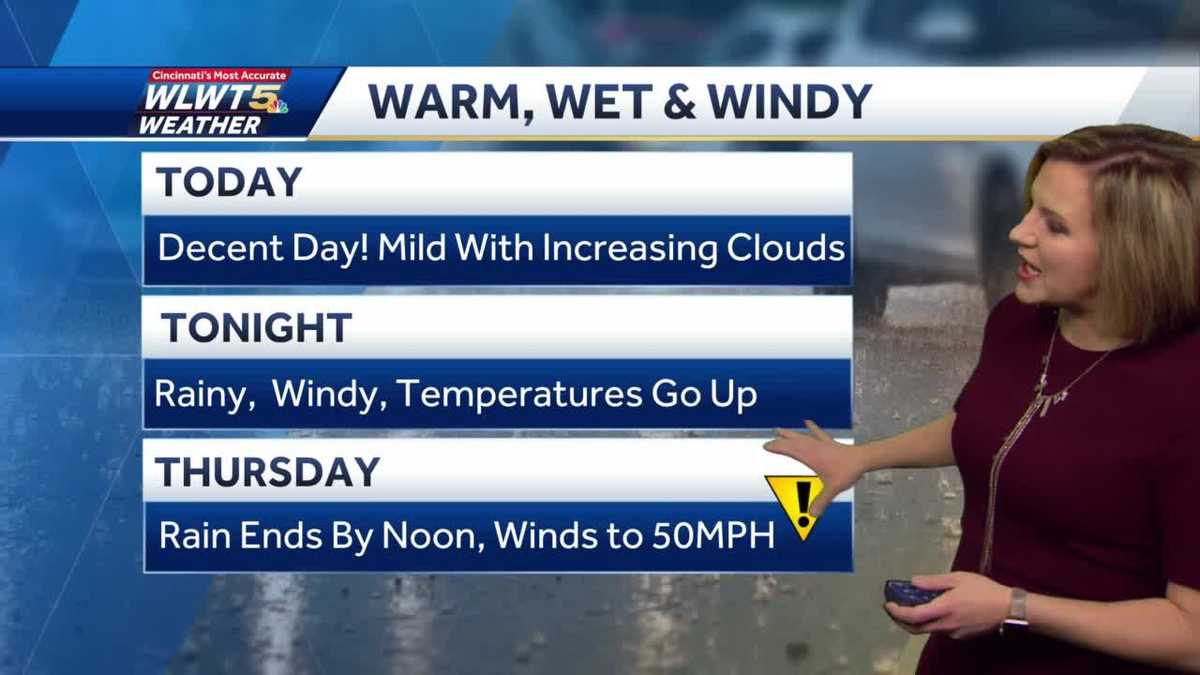 Rain and Strong Winds Thursday