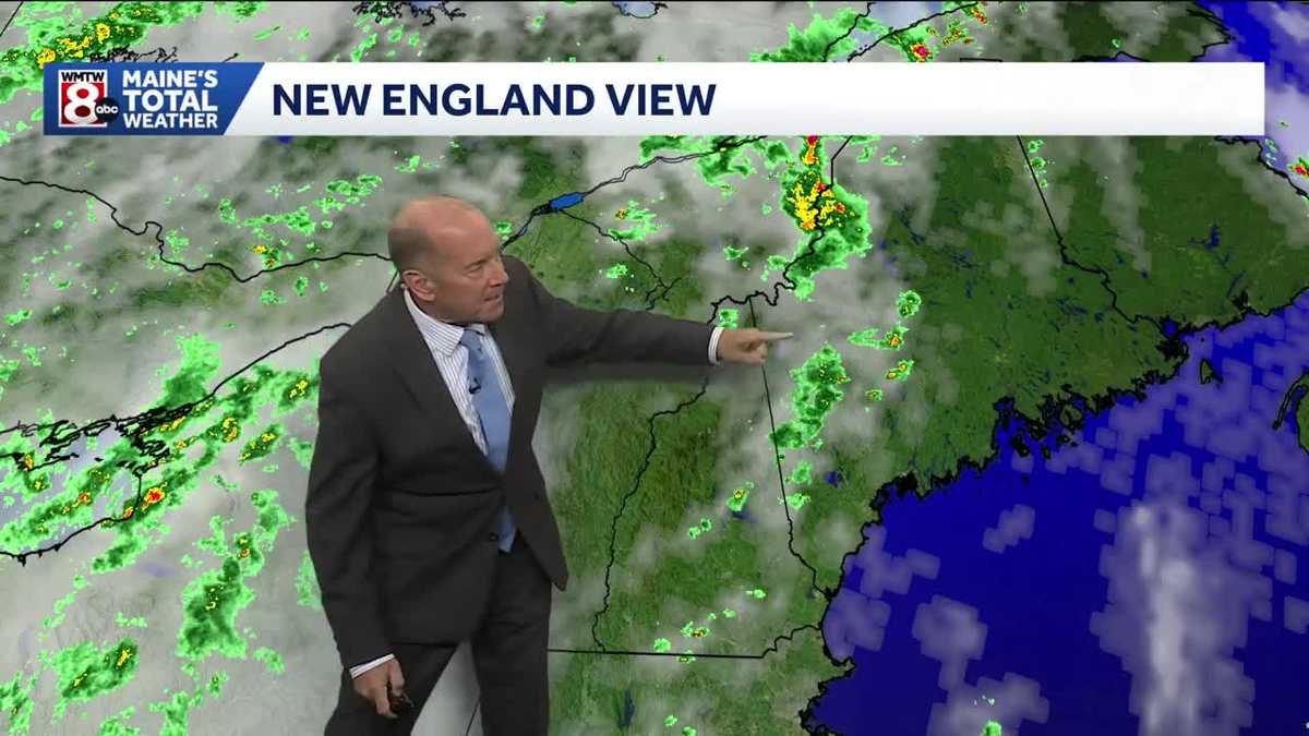Any showers end, as skies clear overnight