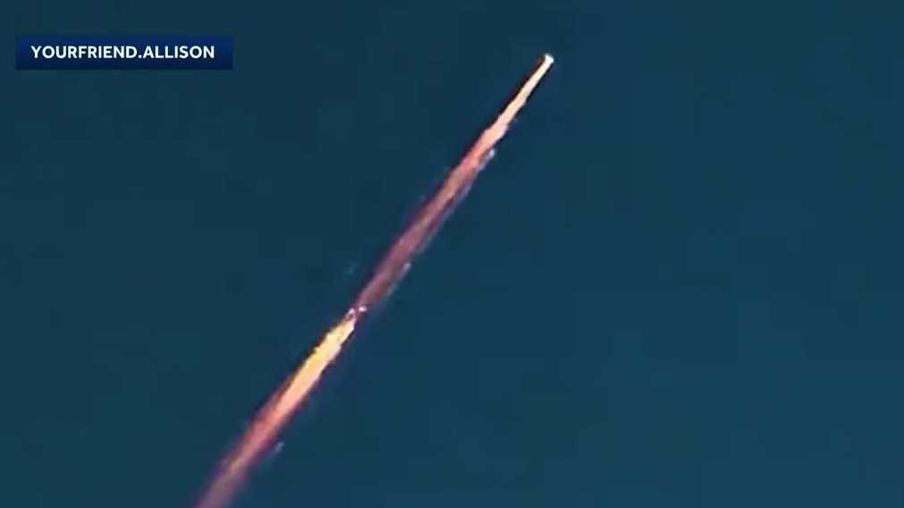 Fiery streak lights up the sky over Central Florida - WESH
