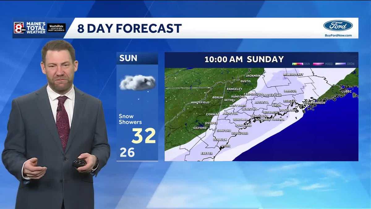 Mild Saturday in Maine but some snow and the return of the bitter cold