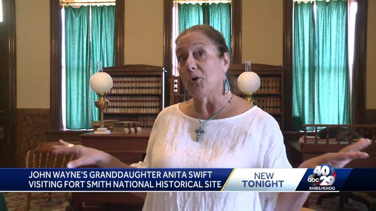 John Wayne's granddaughter visiting Fort Smith National Historical Site