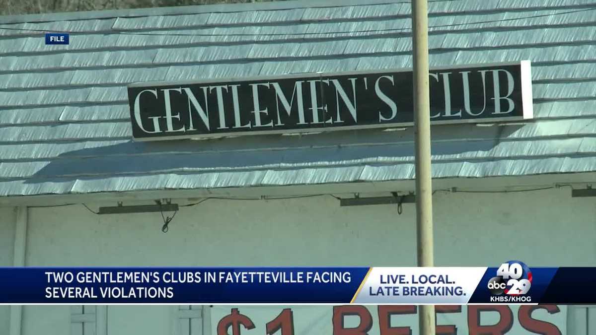Two Gentlemen's clubs in Fayetteville facing several violations.