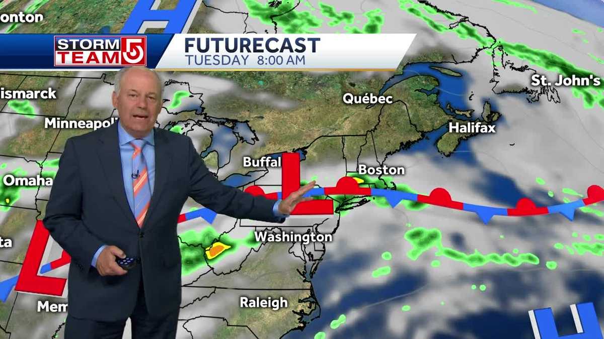 Video Scattered rain showers over coming days