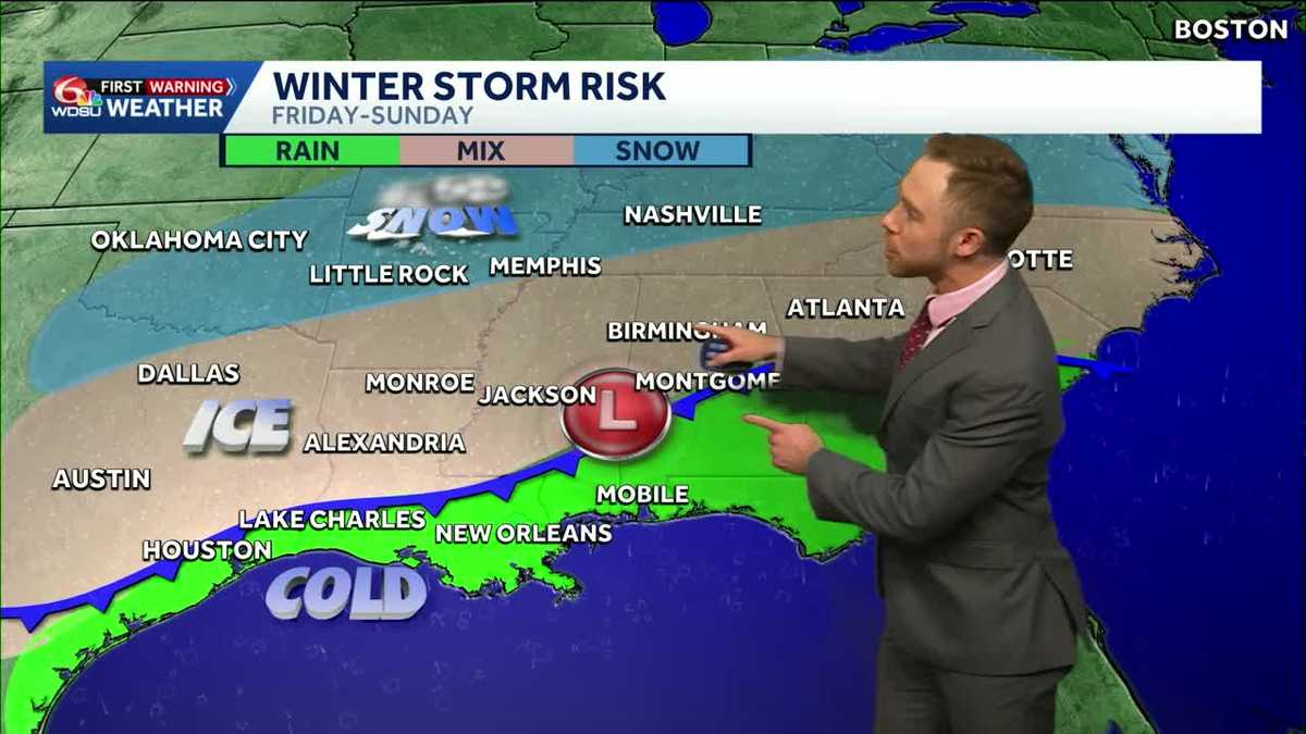 Warmer, spotty rain Wednesday-Friday. Weekend winter storm may bring ...