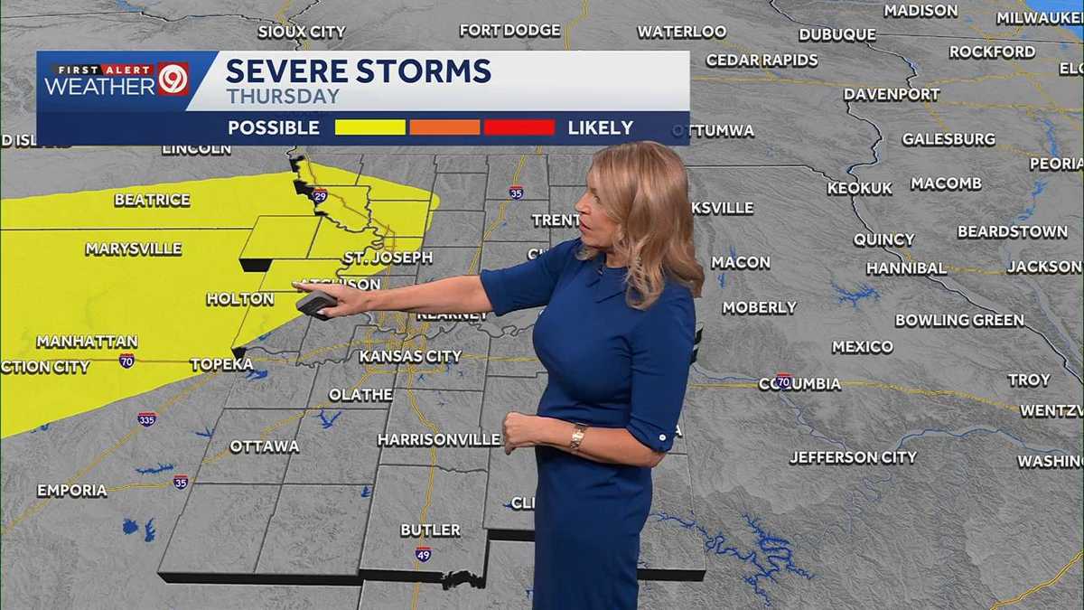 Kansas City weather: Storms Thursday night, rain Friday