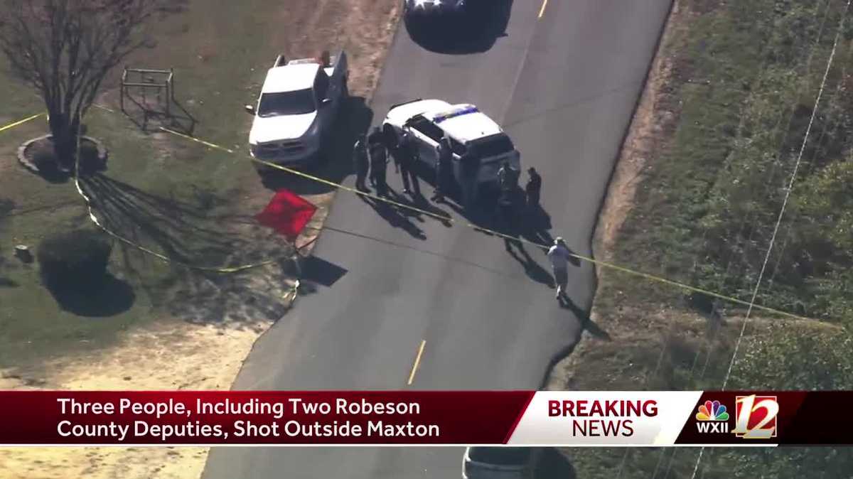 North Carolina Two Robeson County deputies shot outside Maxton
