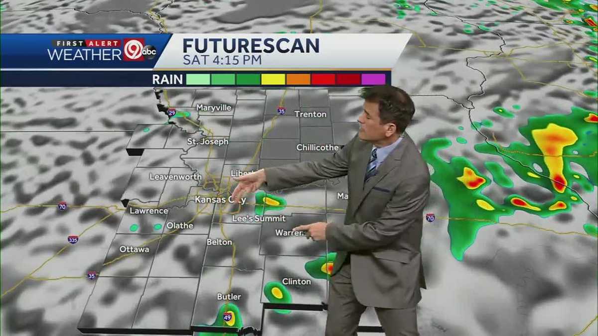 Spotty showers possible Saturday with sunshine in between