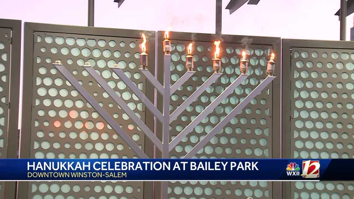 North Carolina Menorah lighting held in downtown WinstonSalem