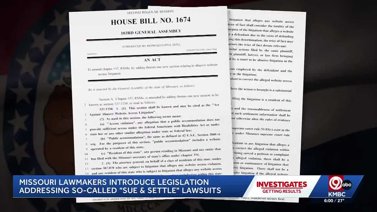 Missouri lawmaker introduces legislation addressing ‘sue and settle’ lawsuits