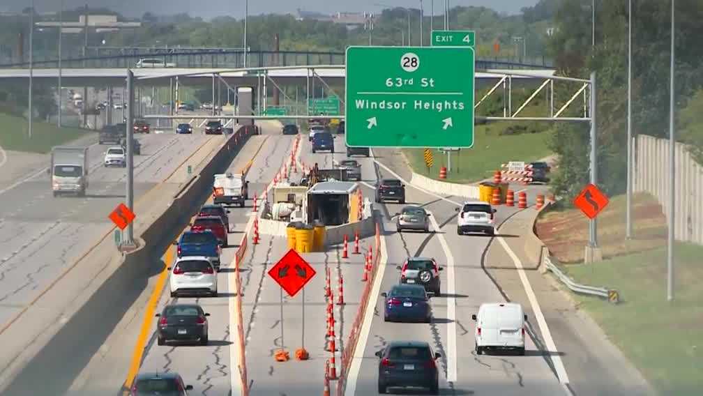 Construction on I-235 in Des Moines causes slowdowns