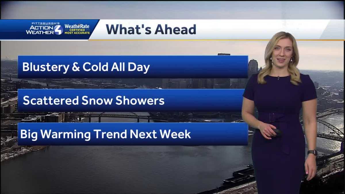 Cold with Isolated Snow Showers, Spring-Like Week Ahead