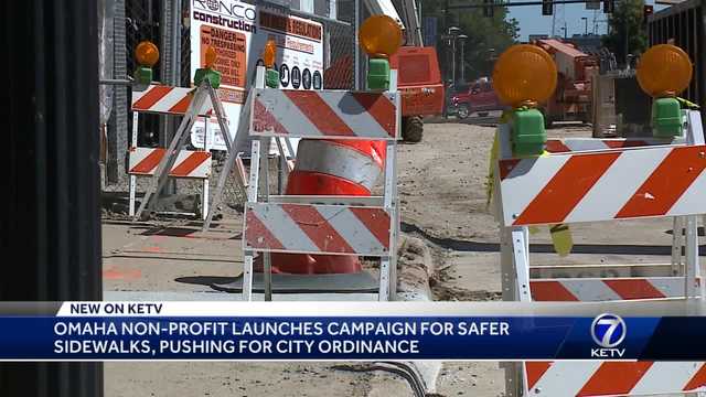 Omaha nonprofit launches campaign for safer sidewalks, pushing for city ordinance 