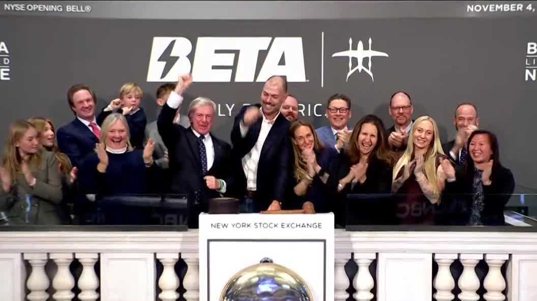 BETA Technologies begins trading on New York Stock Exchange as company goes public