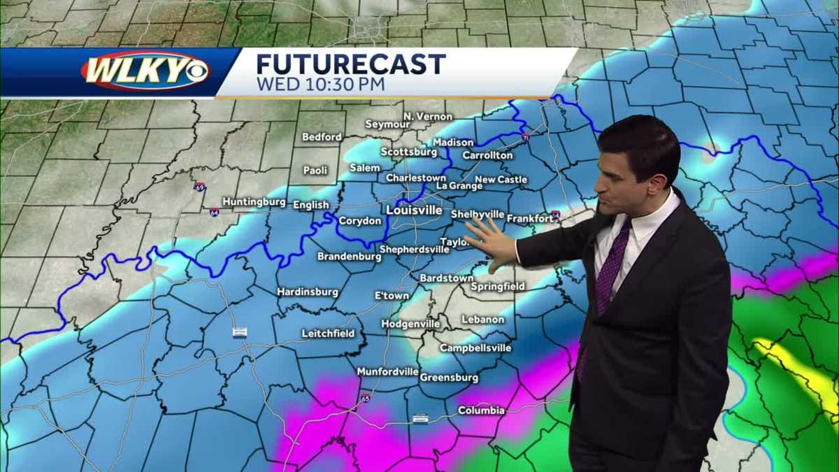 Rain changing to snow Wednesday evening
