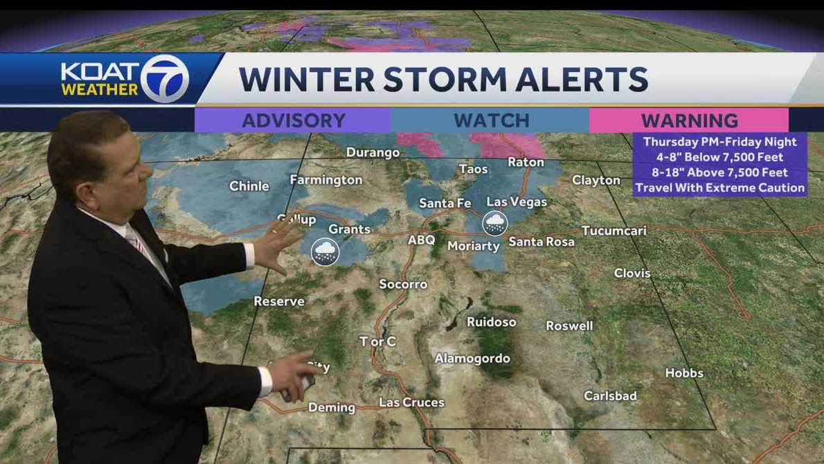 Calm before a winter storm moves into New Mexico