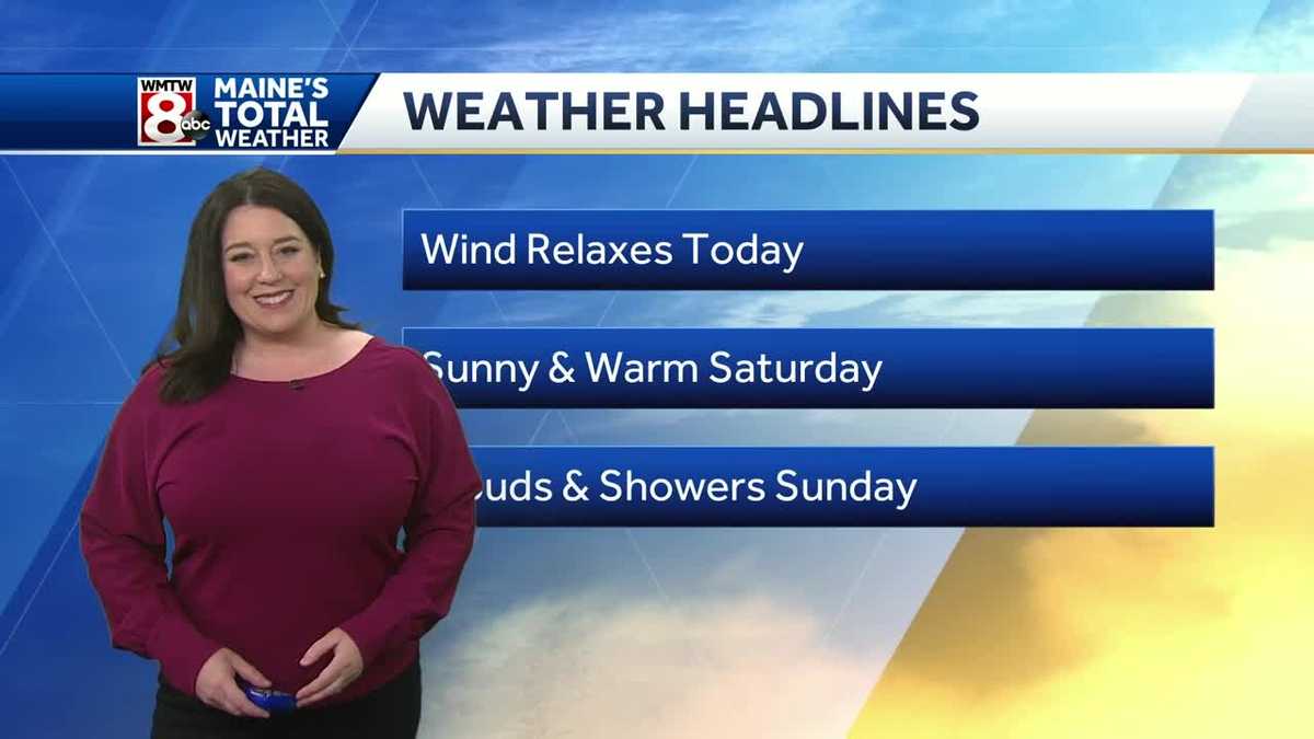 Sunny and warm Saturday, showers to track Sunday