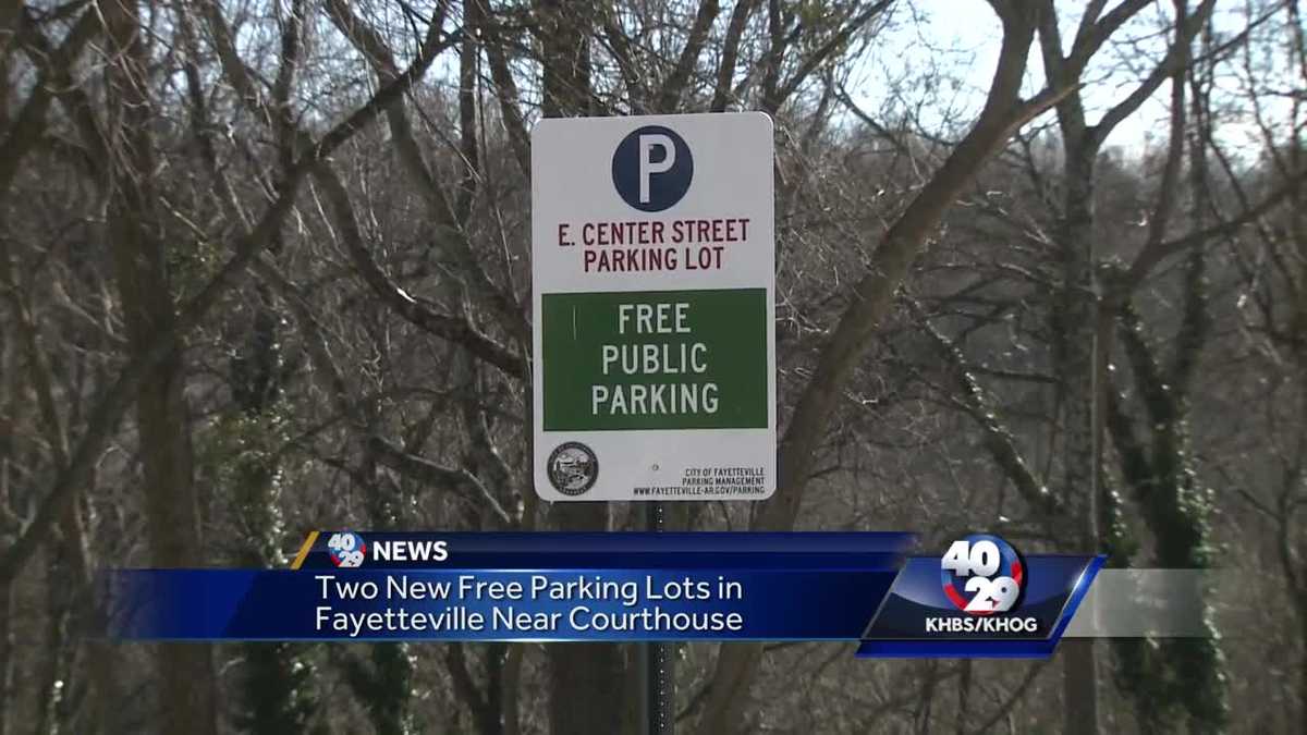 Two new free parking lots in Fayetteville