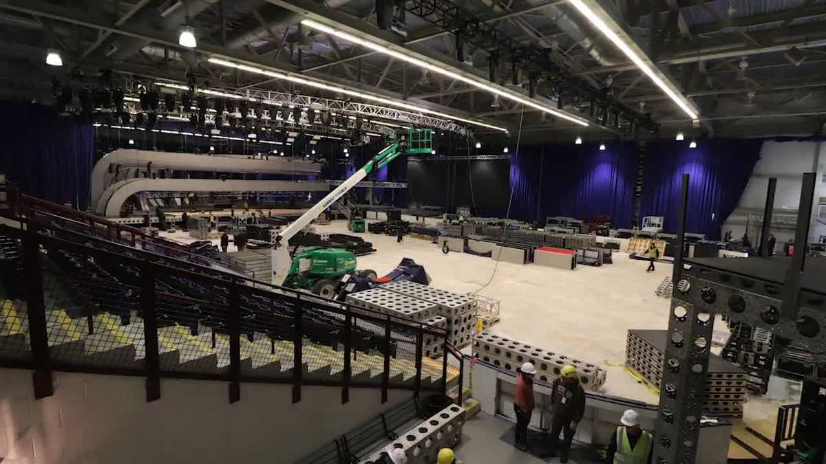 Timelapse video: Sullivan Arena transforms from a hockey rink into the ...