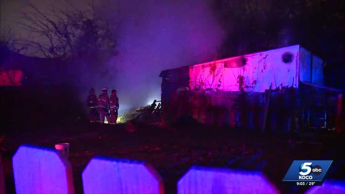 OKC firefighters put out flames at small apartment behind home - KOCO