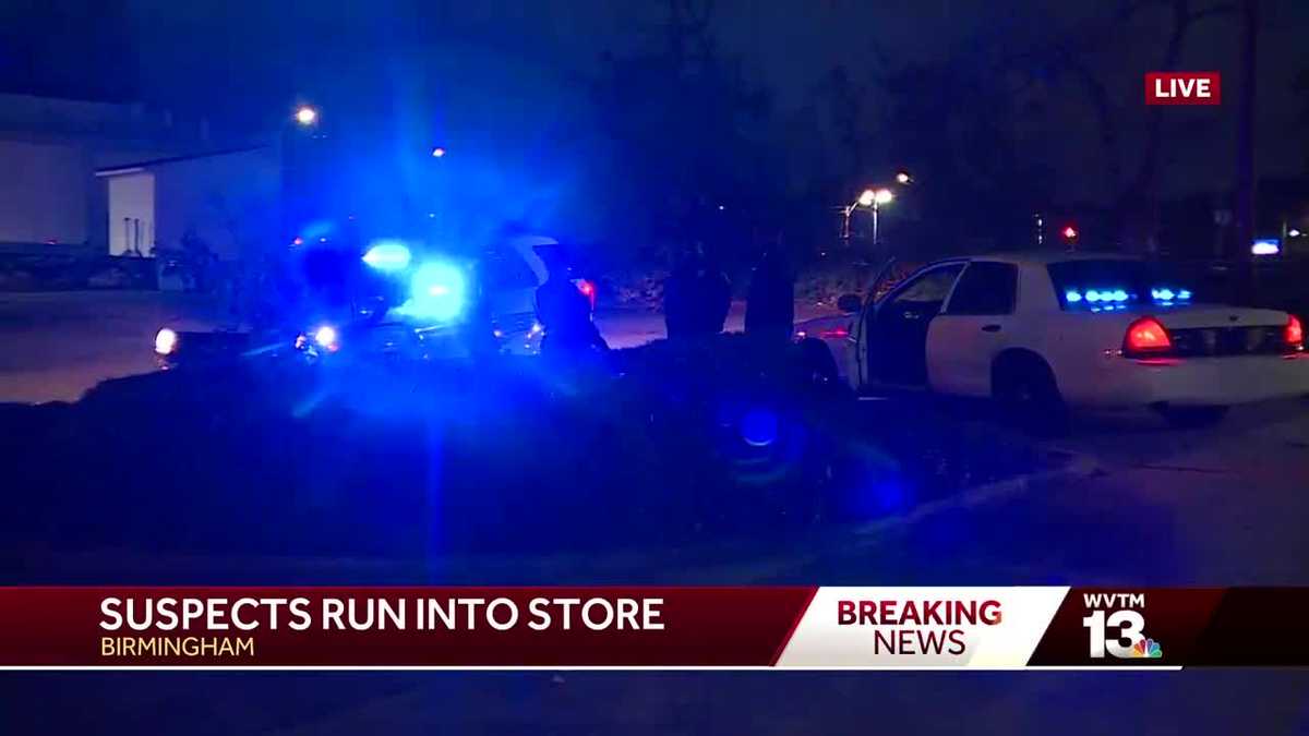 Two captured, two on the run after Birmingham police chase ends at Walmart