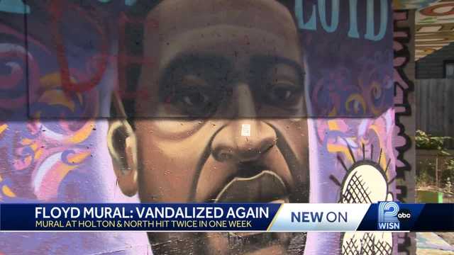 Milwaukee George Floyd mural vandalized twice in one week - Vimarsana News