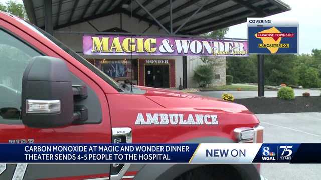 Four to five sent to hospital after carbon monoxide leak at Magic & Wonder Theater 