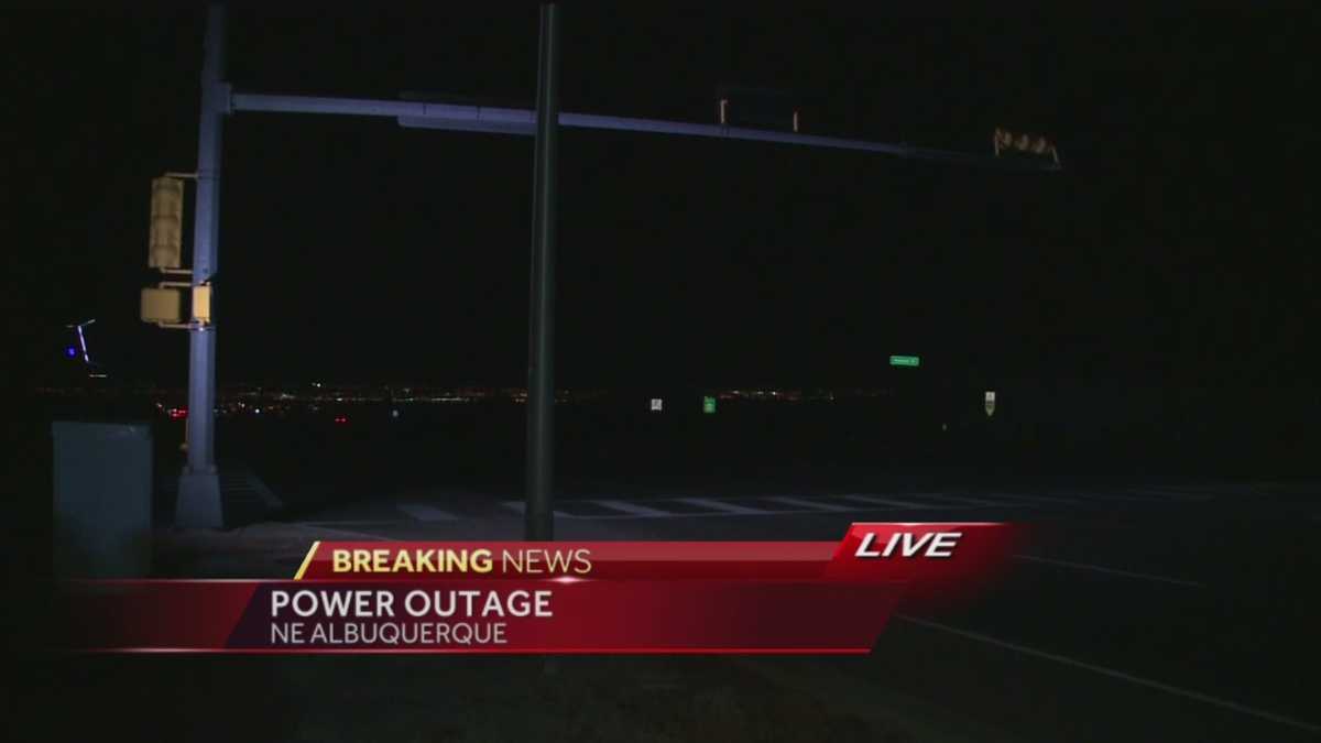 Breaking News Power Outage In Northeast Albuquerque