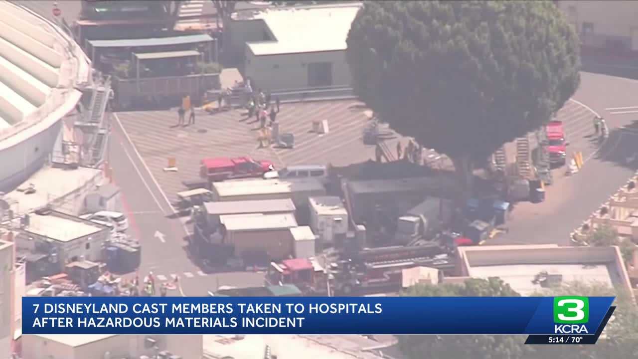 Seven Disneyland employees taken to hospital in hazmat incident