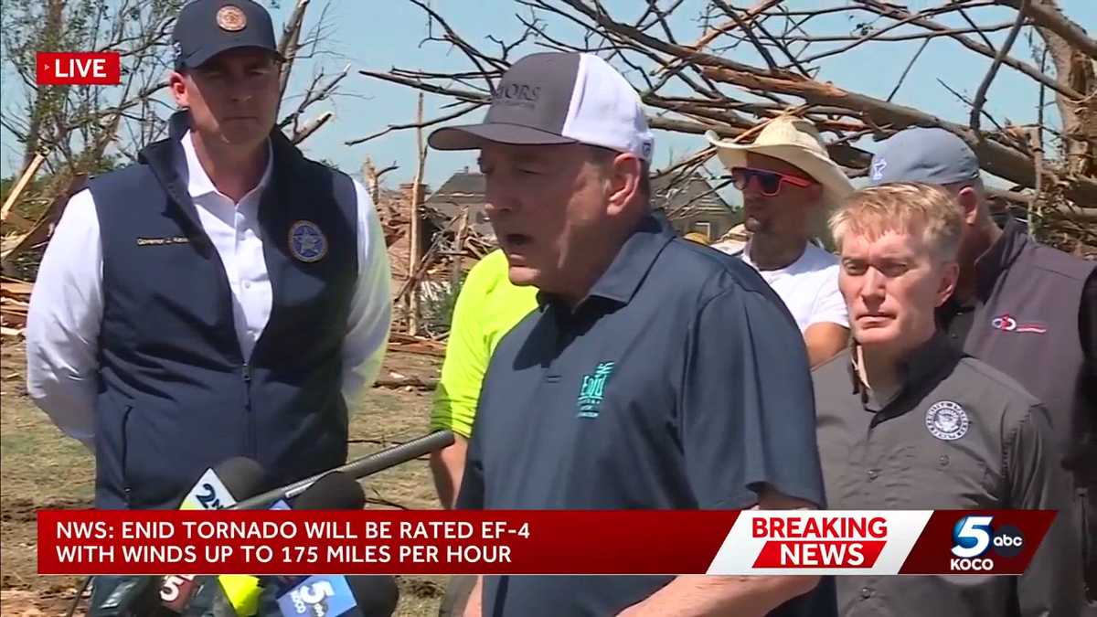 Enid mayor thanks first responders after devastating tornado struck