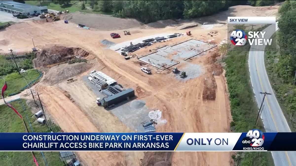 Construction underway to build state's first bike park chairlift