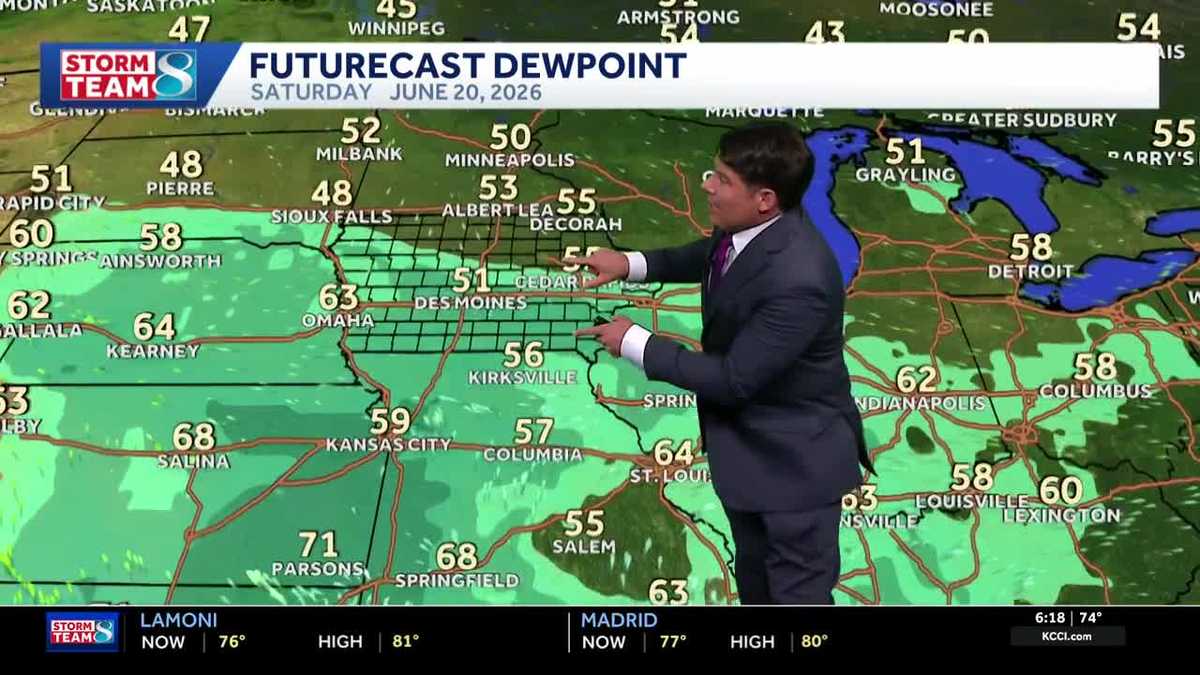 Iowa weather: Comfortable Thursday, rain chances this weekend