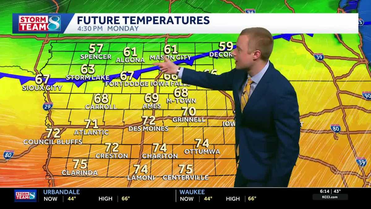 Iowa weather: Blue skies and warmth return