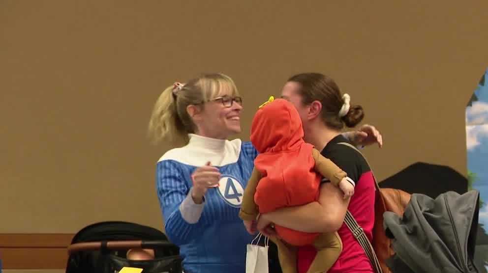 Nebraska Medicine staff reunites with former NICU patients at special Halloween event