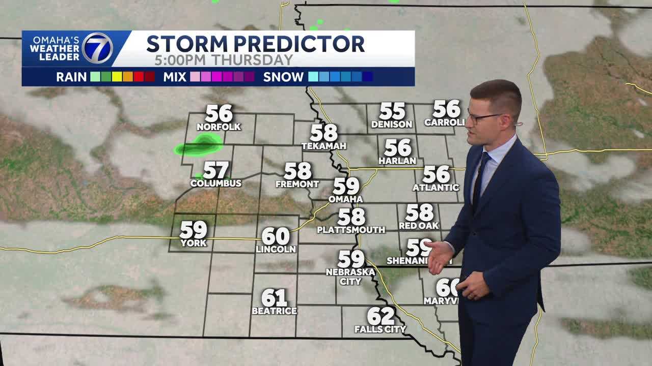 Breezy and cooler Thursday for Omaha area